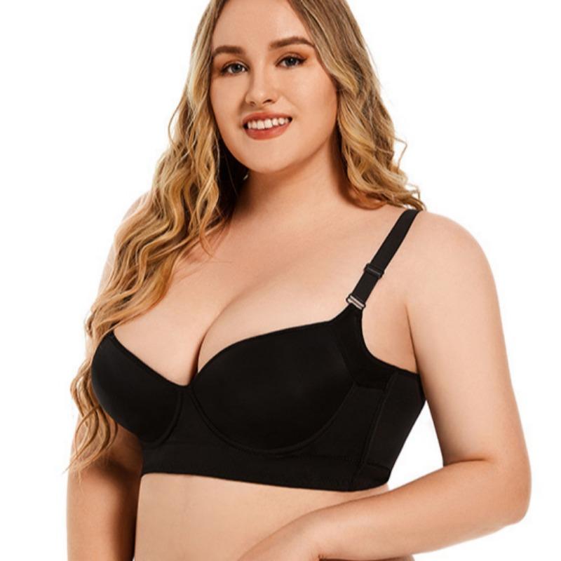 Plus Size Sexy Lingerie Push Up Full Cup Bra for Big Breasts