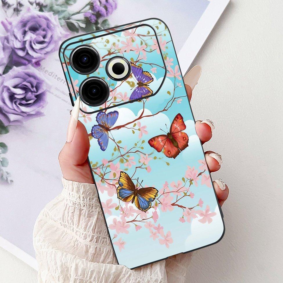 For Tecno Pova 6 Neo 4G Case Cover Luxury Butterfly Love Fashion Flowers Cool Lion Painted Phone Case For Techno Pova 6 Neo 4G