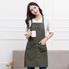 Canvas Pockets Apron Butcher Crafts Baking Chefs Kitchen Cooking BBQ Plain