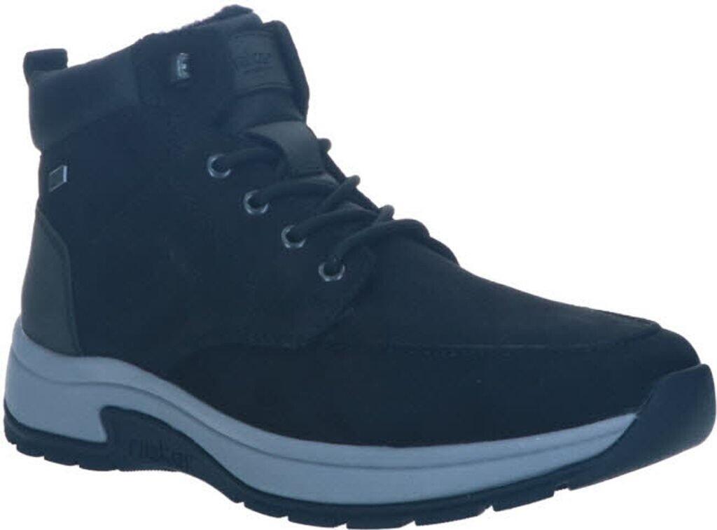 Ботинки Rieker зимние 11020-00 черный карбон серый