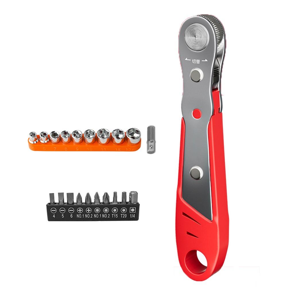 

Right Angle Screwdriver Socket Nut Set Strong Toughness Metric Screw Driver Bit Bicycle Driver Socket Set