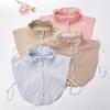 Mens Striped Formal Suit Fake Collar for Women Lapel Shirt Detachable Collar Sweater Suits Removable False Collar Neck Ties