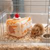 Warm Simulated Cake Hamster Nest Thickened Small Pet Sleeping House  Cold Weather