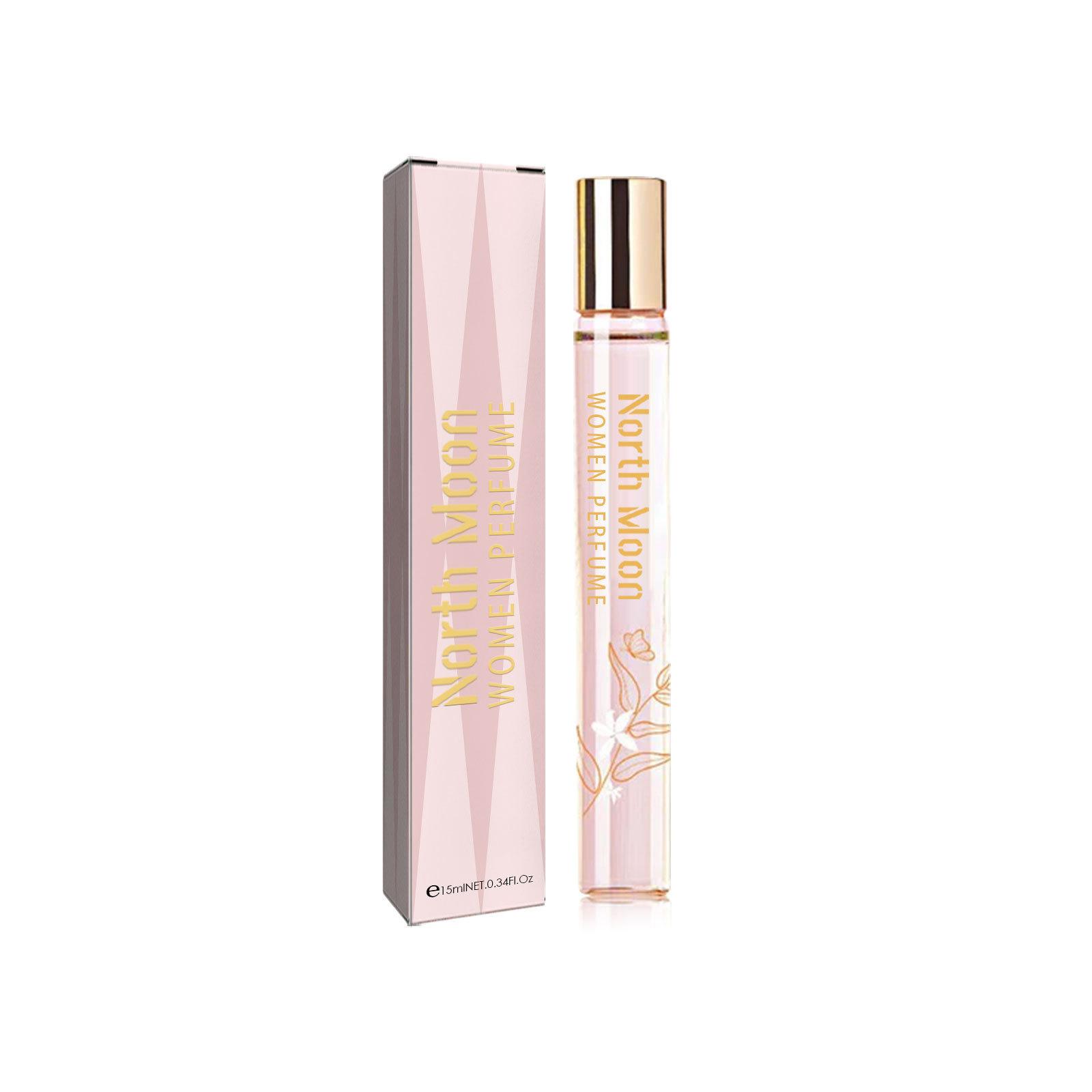 NORTH MOON Women Roll-on Perfume, Portable Fresh Light Fragrance, Natural Elegant Body Roll-on Scent 15ml