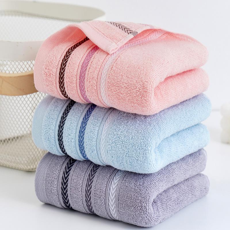 Full Cotton Absorbent Soft Bathing Household Towel Pure Cotton Face Wash Adult Thick Embroidery