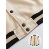 Giacca Casual da Uomo, Giacca Sportiva, Cardigan di Velluto, Top Spliced con Collo Rialzato, Giacca da Baseball