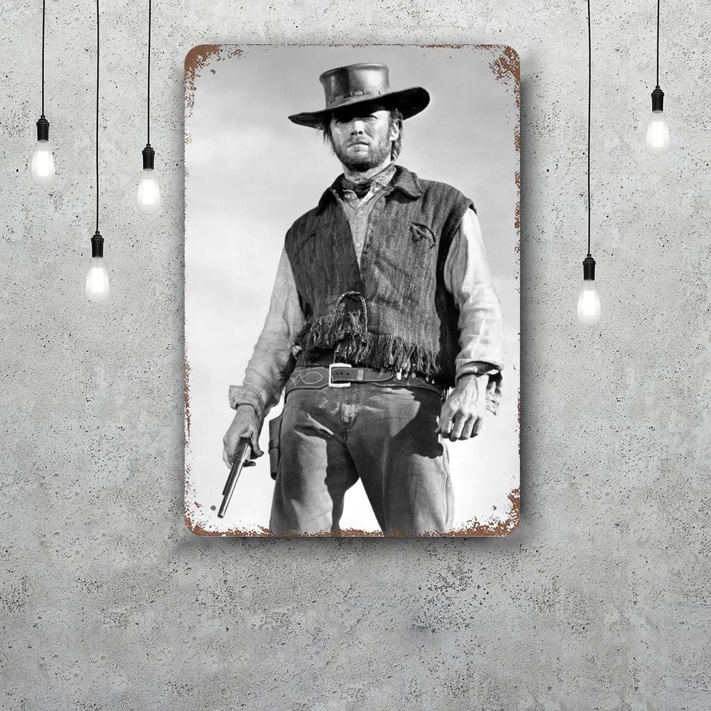 Clint Eastwood Metal Signs wall decor Vintage Tin Signs Captain Metal Poster Decor for Bar Pub Club Wall Decoration