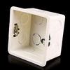 80x80 PVC Junction Box Wall Mount Cassette For Switch Socket Base Bottom Box Electrical Box Accessories