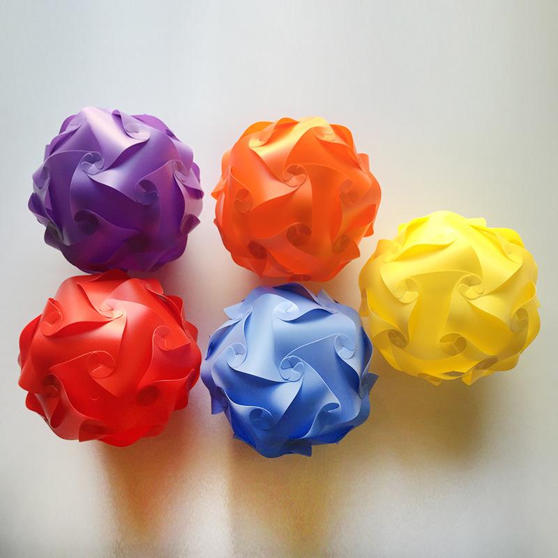 

Сучасний креативний IQ DIY Puzzle Light Підвісна лампа Абажур Декорація Люстра Підвісне освітлення Аксесуари для дому Diameter 40cm помаранчевий