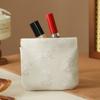 Pu Leather New Chinese Style Leaf Spring Bag Cosmetic Bag Jewelry Storage Bag Self-closing Coin Purse Coin Bags Earphone Bag