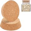 BENECREAT 2-Pack Large Cork Bottle Stoppers, 3.5~4.3 Inch Tapered Cork Plugs for Wine Bottle, Carafes, Pottery, Beer Glass Bottle, Craft DIY Decor,