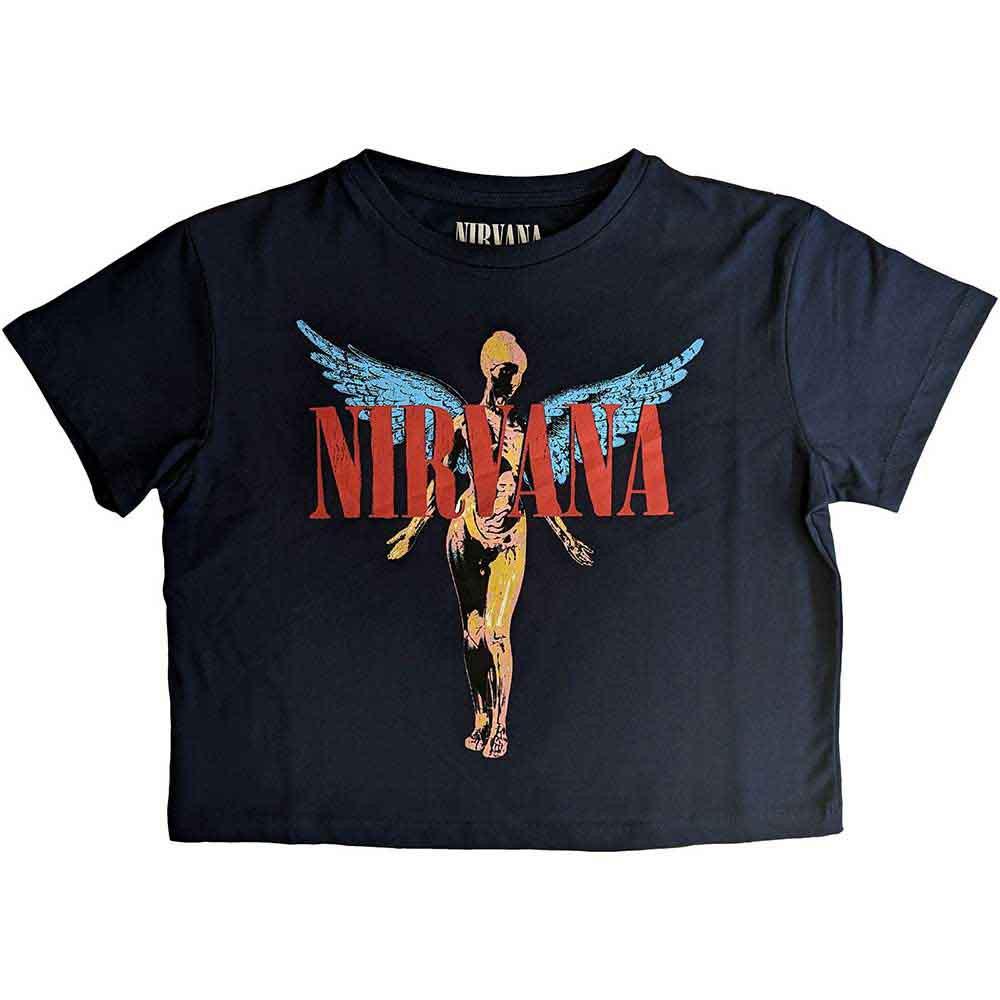 

26 Ladies Nirvana Angelic Crop Top Official T-Shirt Womens Unisex T-Shirt XXXXL