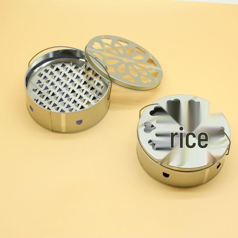 Portable Fireproof Mosquito Coil Holder with Sandalwood Box and Lid - Creative Tray and Ash Catcher for Safe Household Use