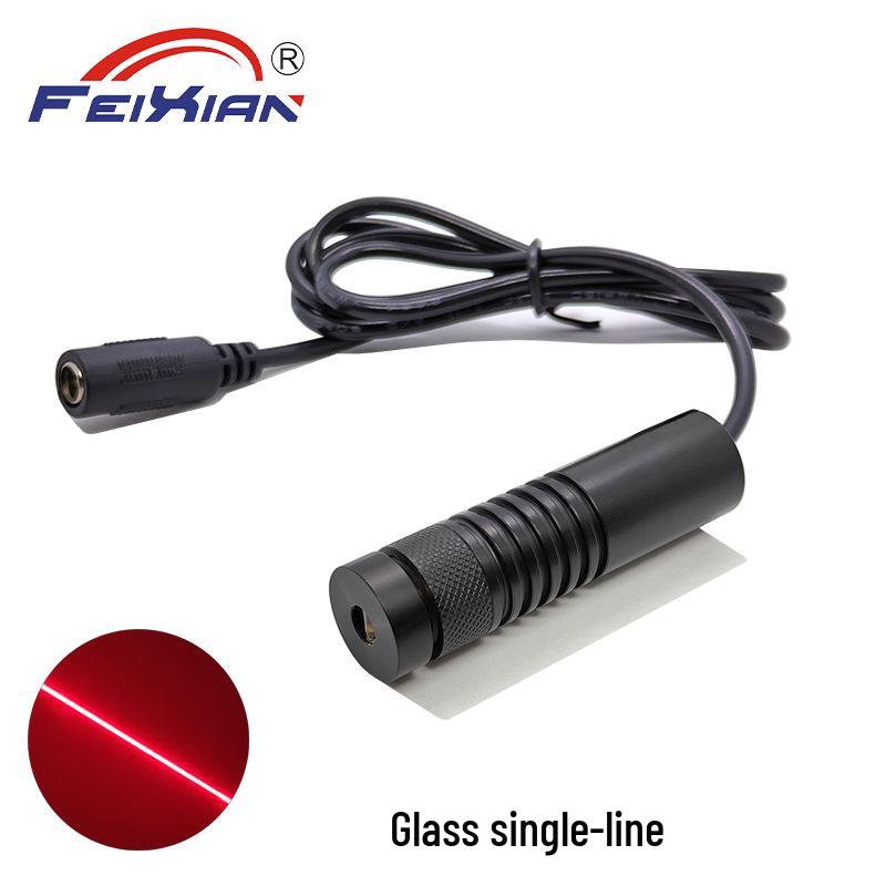16x60mm 650nm 50mW Adjustable Focus Red Line Laser Module for Cutting Machine Positioning