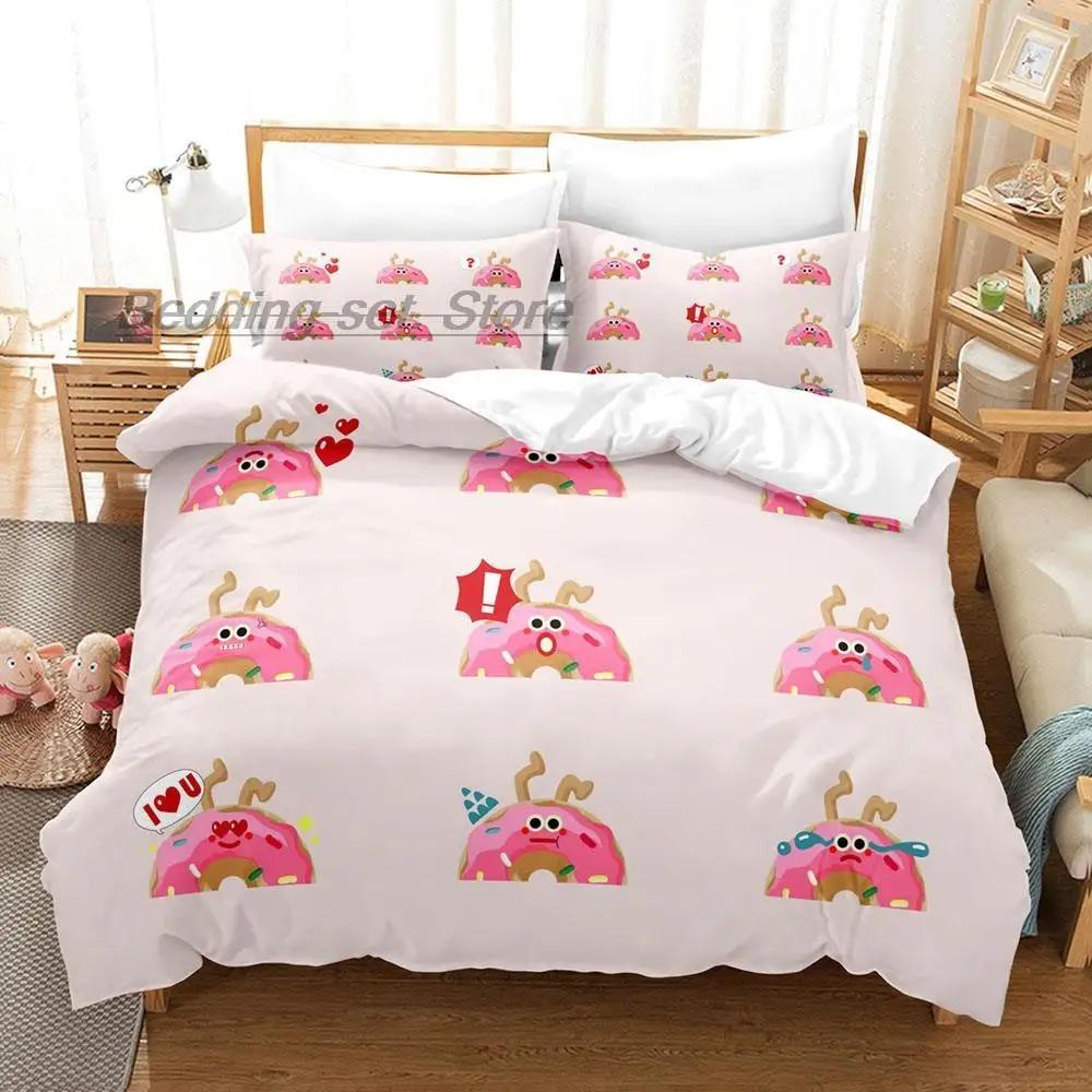 Mis Pastelitos Bedding Collection Single Twin Full Queen King Size Bed Collection Aldult Kid Bedroom Duvetcover Collections 3D Anime Bed Sheet Set