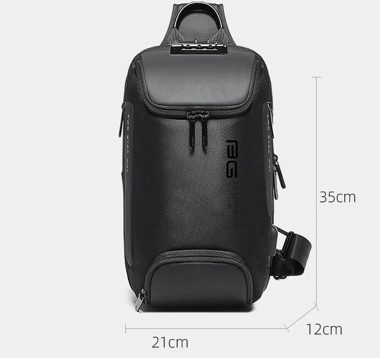 BANGE Nová multifunkční crossbody taška proti krádeži 9,7palcový tablet Outdoorová cestovní náprsní taška Batohy