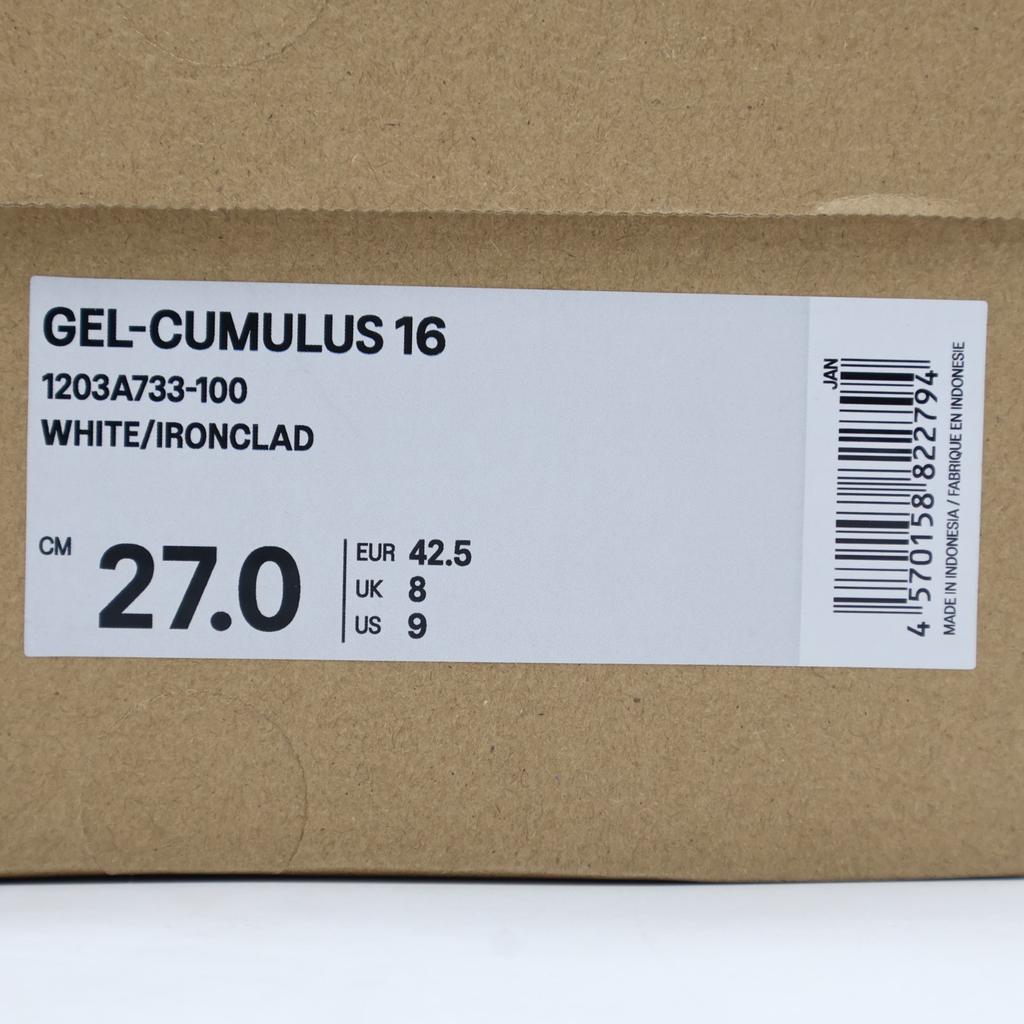 1203a733-100 Asics Gel-Cumulus 16 Weiß Eisenfest (Herren)