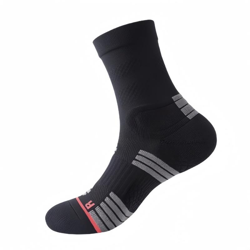 

Женские утолщенные носки для фитнеса, профессиональных занятий бегом, теннисом, баскетболом, спортивные носки-трубы 1 pair чёрный