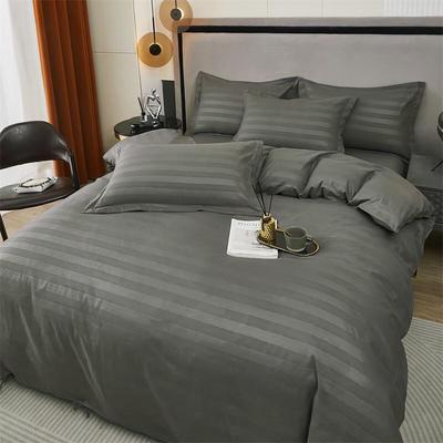 Mling Hotel Collection Ganzjahres-Grau Satinstreifen Bettdecke