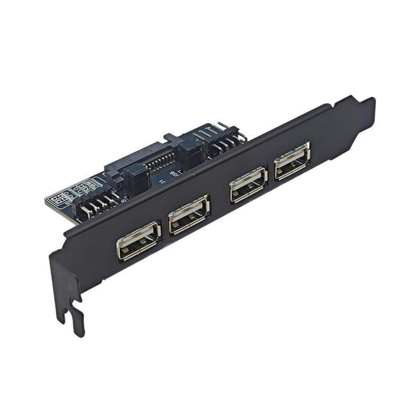 Universals USB2.0 Motherboards Expansion Bracket For PC Case Featuring Anti Interferences Metal Housing