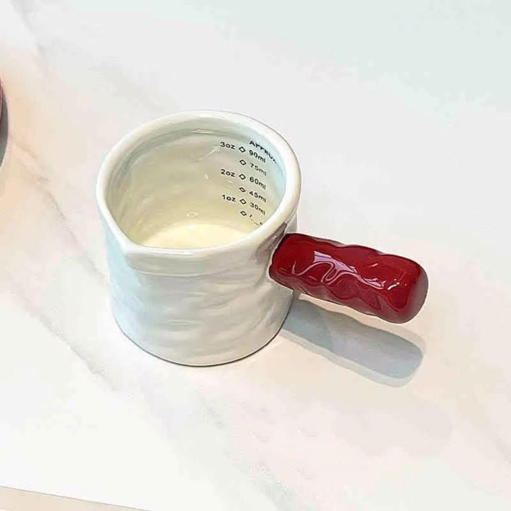 With Handle Ceramic Milk Jug Heat-resistant Coffee Extraction Cup Exquisite Small Milk Jar  Spice