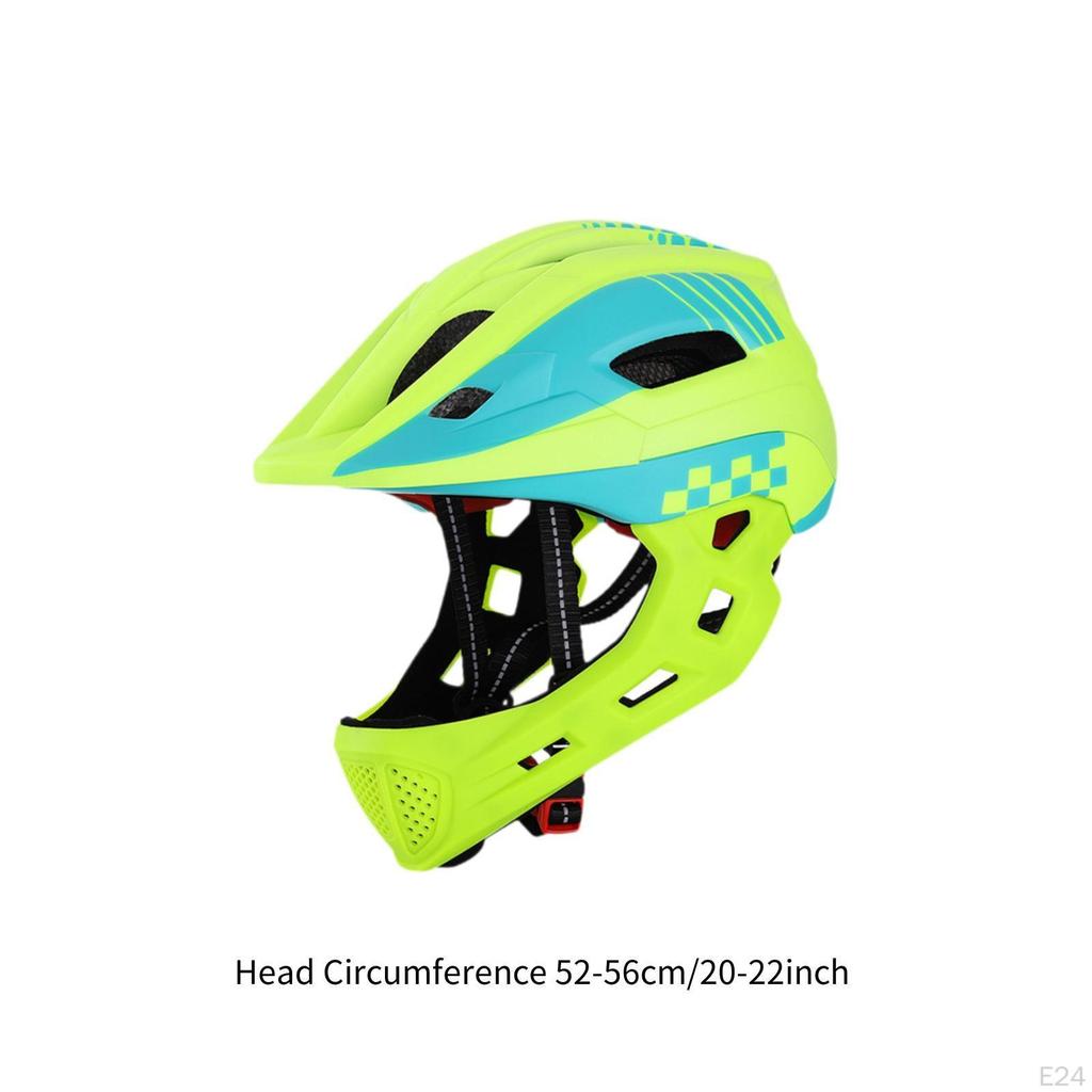 Kinder Fahrradhelm Kinder Vollgesicht Belüftung Tragbar Straße Berg für Roller