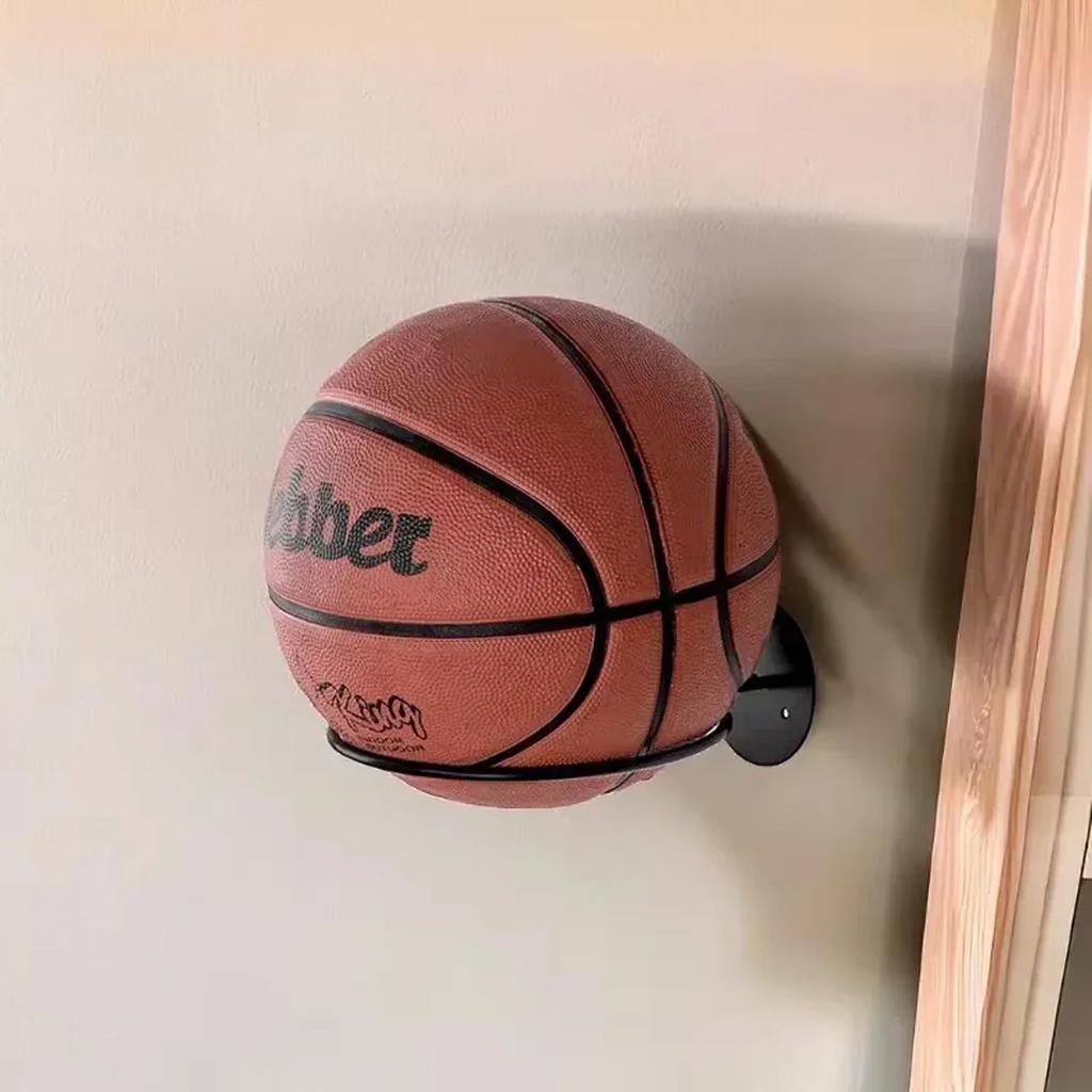 1 Stück/2 Stück Metall Wandmontierter Sportball-Ausstellungsständer für Basketball, Fußball, Volleyball, Langlebiger Wandlagerregal