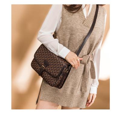 Women's Bag Vintage Print Pinwheel Print Small Square Bag Fashion Messenger Bag Single Shoulder Crossbody Bag