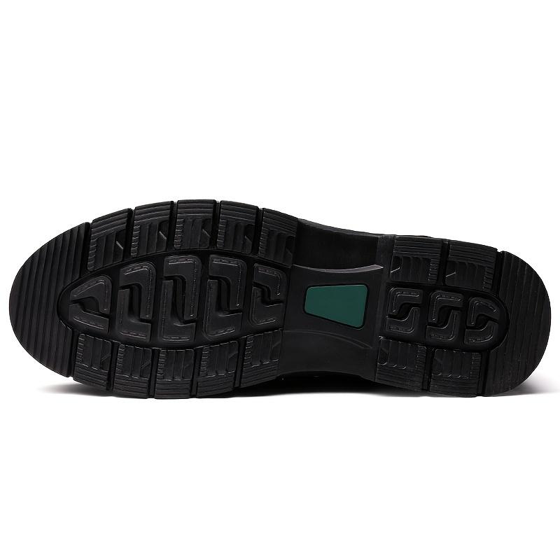 Men's Leather Warm Winter Shoes and Boots, Lace-up Style Casual Walking Shoes