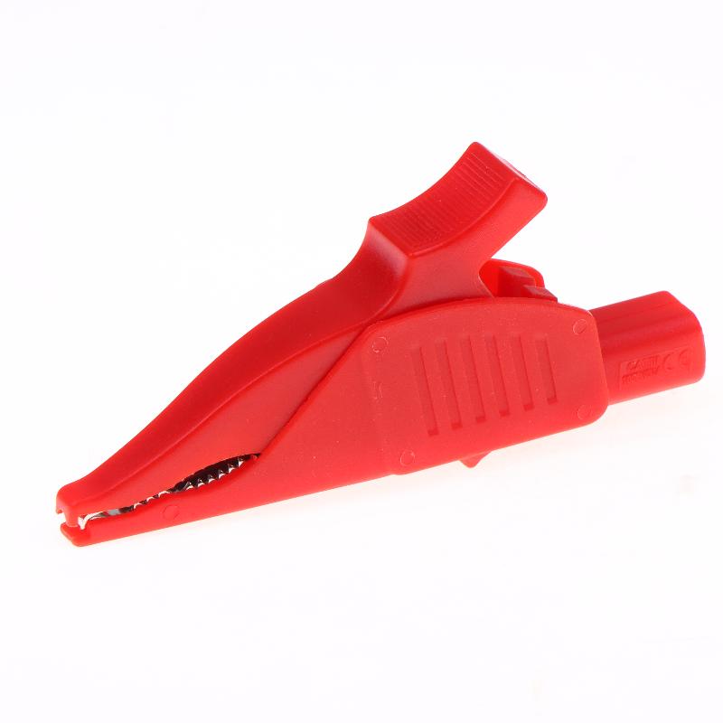 Heavy Duty Alligator Clips Insulated Test Crocodile Clamps With 4Mm Banana Jack Full Insulated Clips For Electrical Testing Work