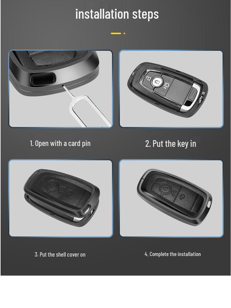 Ford Mondeo Key Case Shell: Explorer, Edge, Escape, Focus, Taurus - Unisex Premium Bag.