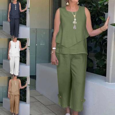 Women's Blouse and Trousers, A Summer Set of Two Objects with Trousers