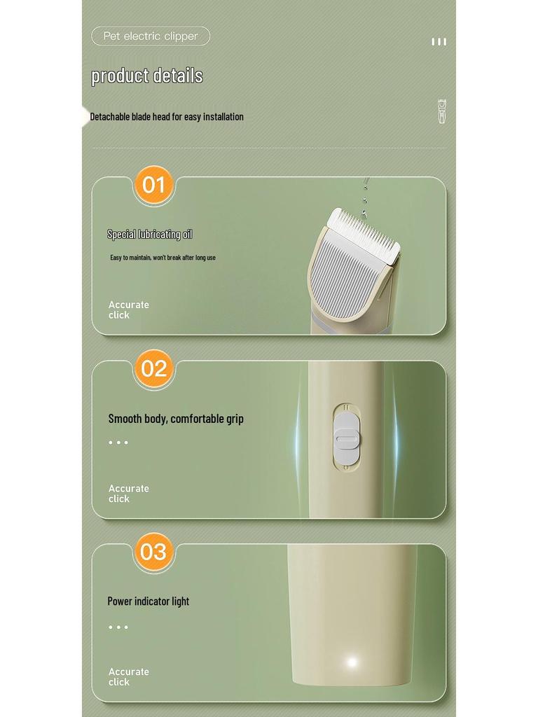Silent Multifunctional Cat & Dog Grooming Clipper