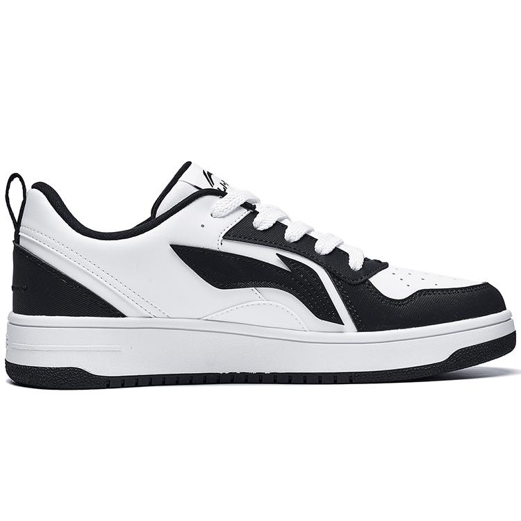 New LiNing Shiyi Low Top Skateboard Shoes Men's Black White AGCT341-2