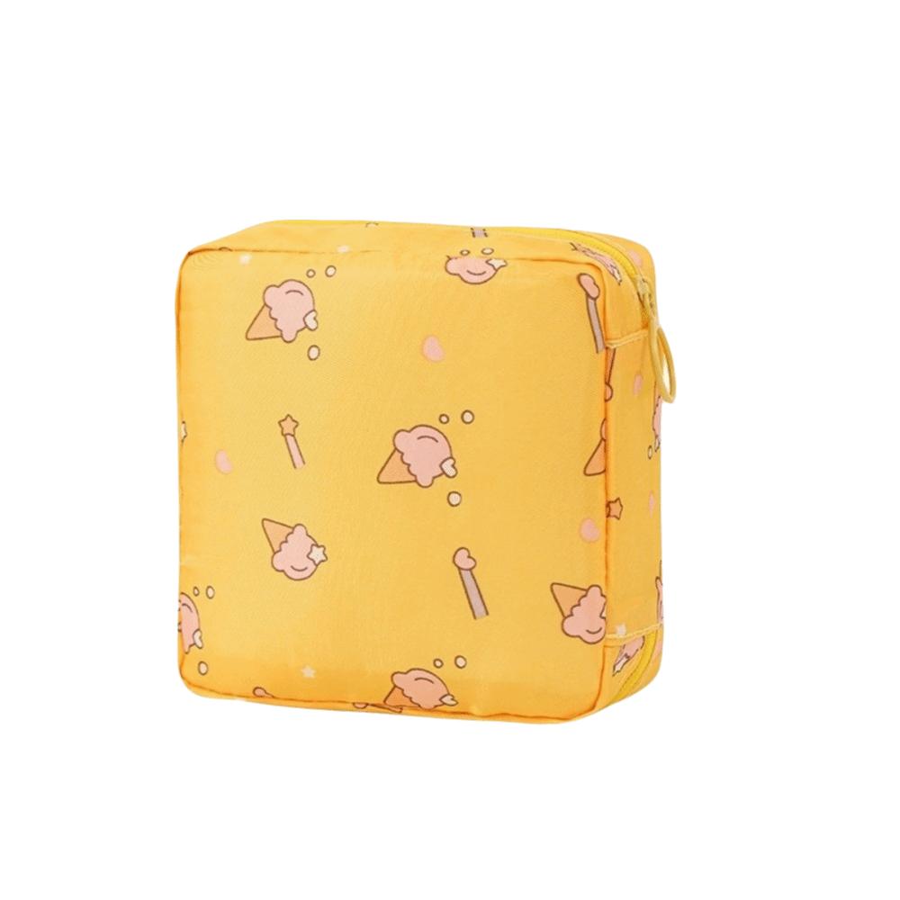 Portable Menstrual Pad Bag Waterproof Square Storage Bag Mini Storage Pouch  Travel Toiletry