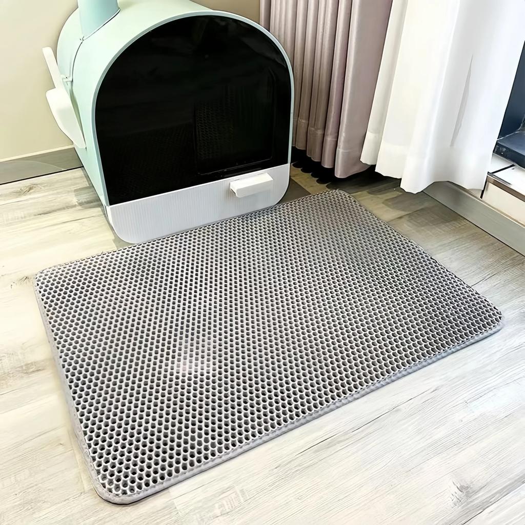 Large-caliber Double Layer Cat Litter Mat Waterproof Mat Non-slip Sand Cat Foldable Pad Washable Mat Pet Clean Supplies