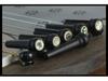 Ebony Acoustic Guitar Bridge Pins, Set of 6, Inlaid with 6.0mm Mother-of-Pearl