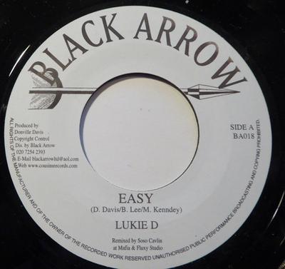 7inch Record LUKIE D / SLIM SMITH - Easy / Beatitude BA018 Black Arrow Rec UK Reggae, Ska & Dub Used