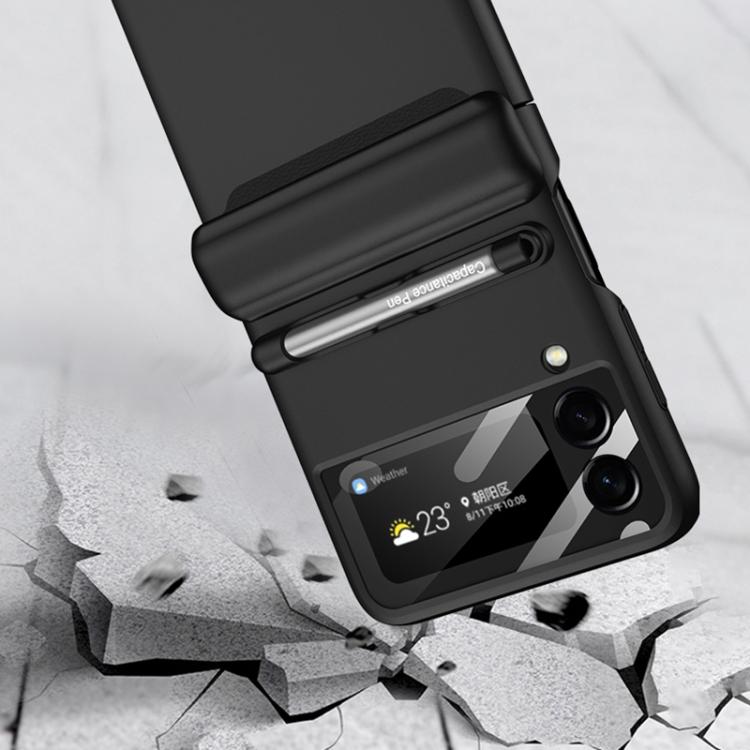 For Samsung Galaxy Z Flip3 5G GKK Magnetic Full Coverage Phone Flip Case with Pen