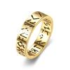 Lover Titanium Steel 6mm Hollow Out Ring Jewelry