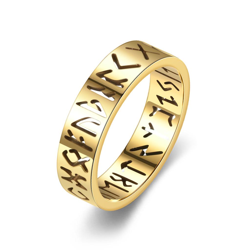 Lover Titanium Steel 6mm Hollow Out Ring Jewelry