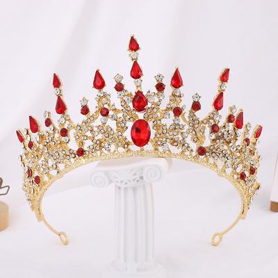 Bridal Crown Barlow Rhinestone Headdress Princess Crown Bride Wedding Hair Accessories Wedding Dress Accessories