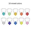 10Pcs Silicone Swimming Nose Clip, Waterproof Silicone Surfing Nose Plug Protector Soft Pad Plugs for Kids and Adults