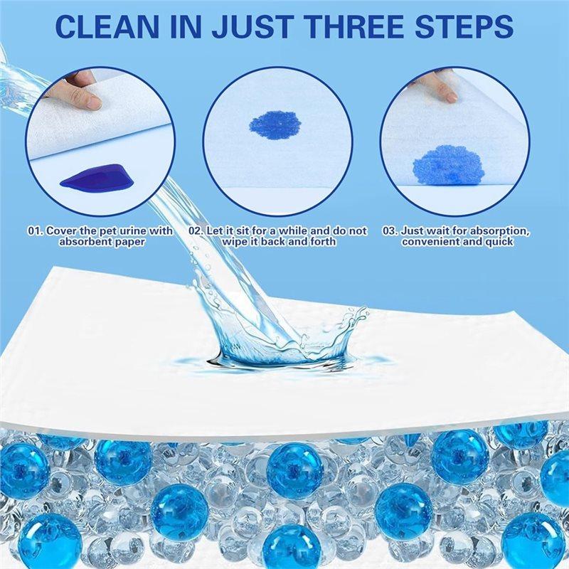 M-Modern-For Dogs 100Pcs Disposable Pet Urine Absorbent Sheets Water& Urine Absorbent Paper For Quickly Absorbs& Locks Cleaning