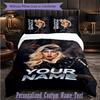 Personalized 3Pcs Bedding SetLady Gaga Custom Text Duvet Cover Pillowcase Set Bedroom Gift