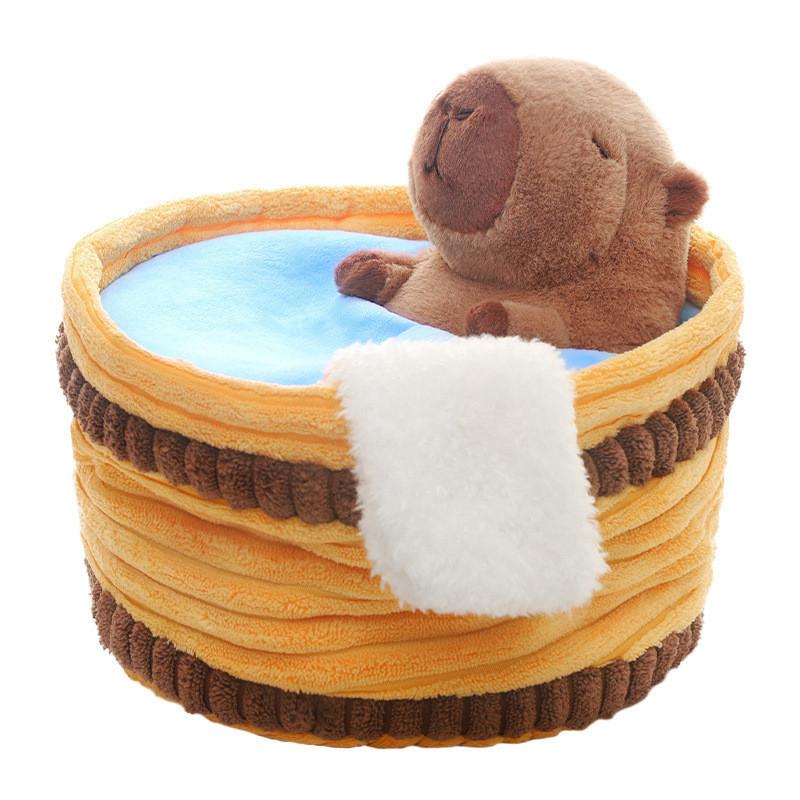 

Bath Plush Capybara Toy Cute Cartoon Girl Children Comfort Sleeping Gift Doll