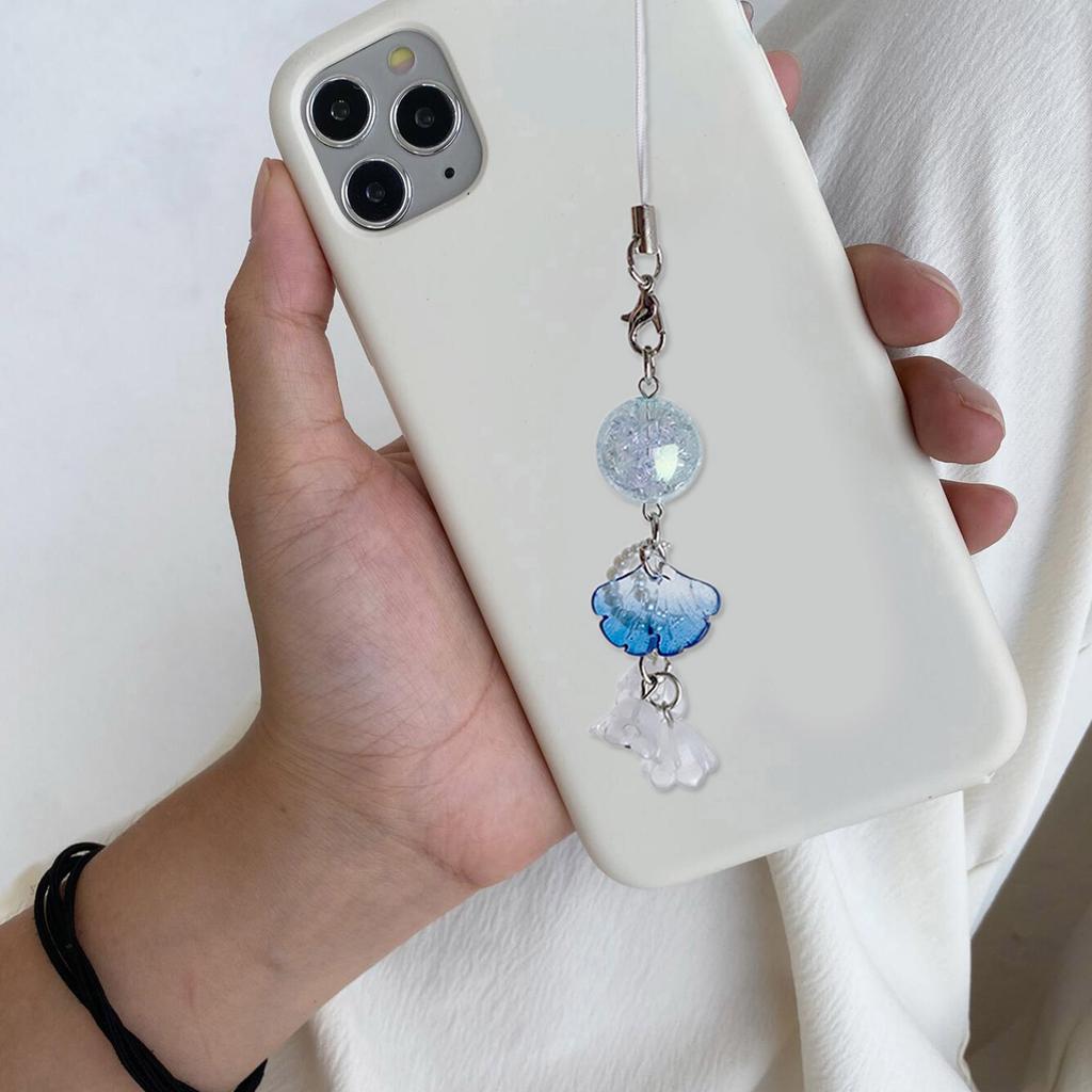 Fashionable Beaded Cellphone Charm Phone Chain Keyring Accessory Personalized Decoration for Fashion Enthusiasts