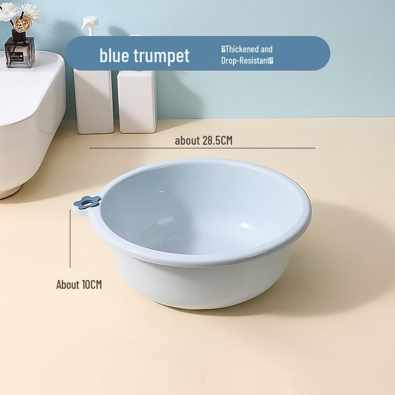 Durable Large Plastic Basin for Laundry, Washing Feet, Face, Vegetables - Ideal for Dorms & Homes
