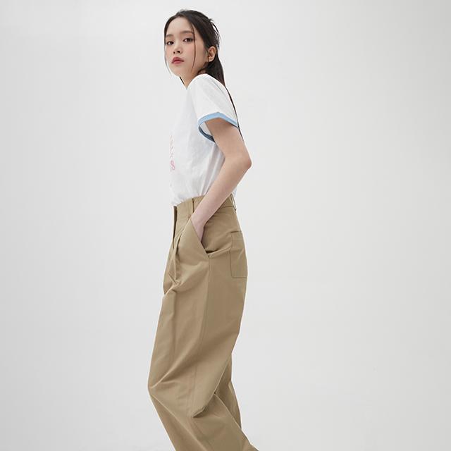 LAP Double-Pleat Wide Pants Aq1Wp269