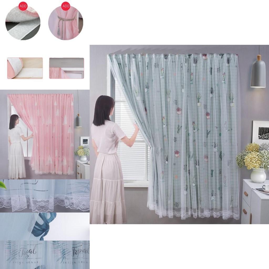 Elegant Blackout Curtain With Velcro Installation For Perfect Bedroom Shading And Decoration